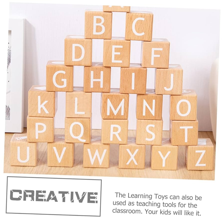 クルトンページ　アルファベットブロック Amazon | ABCブロックセット パズルブロック 英語勉強 積み木